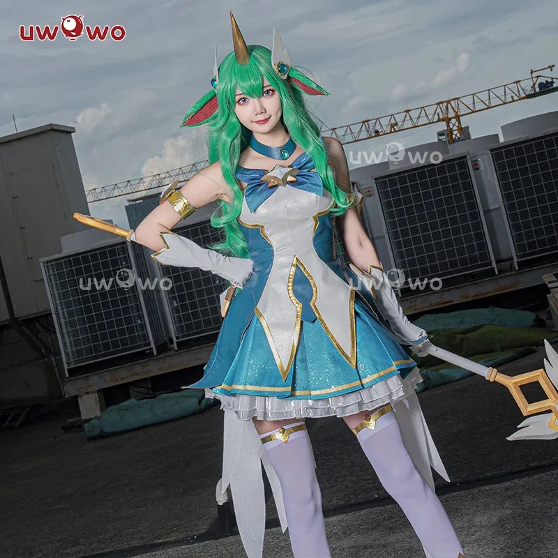 IN STOCK UWOWO Soraka Cosplay League of Legends/LOL: Star Guardian Soraka SG Cosplay Costume Dress Halloween Cos