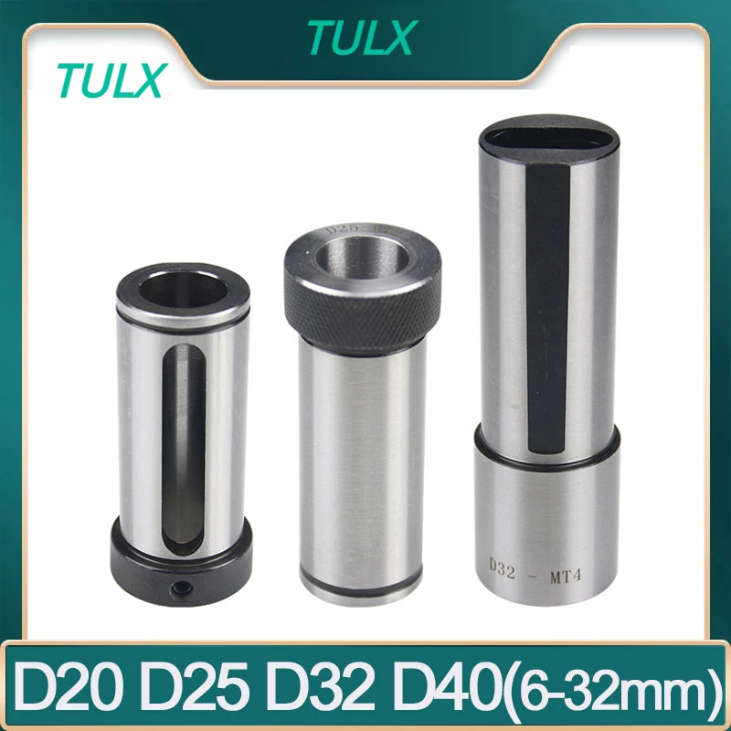 

TULX D20 D25 D32 D40 6mm-32mm Mechanical lathe Guide sleeves Seismic sleeves turning tools Auxiliary tool Taper shank