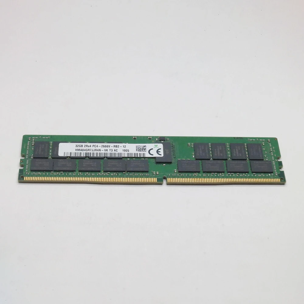 1개 RAM 32GB DDR4 2666MHz ECC REG 2RX4 PC4-2666V 서버 메모리