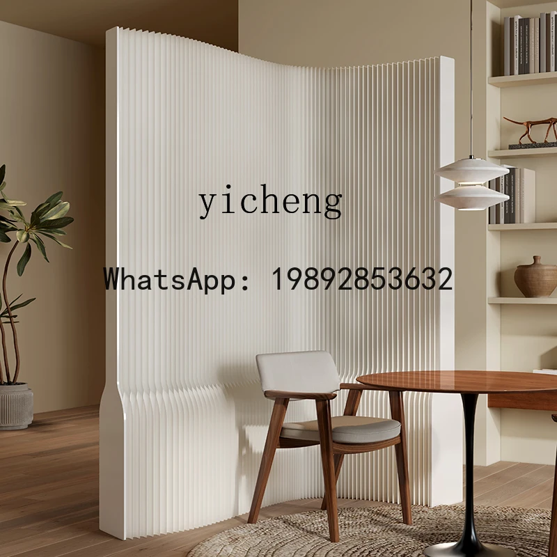 AA paper screen partition living room folding mobile  office background baffle wall