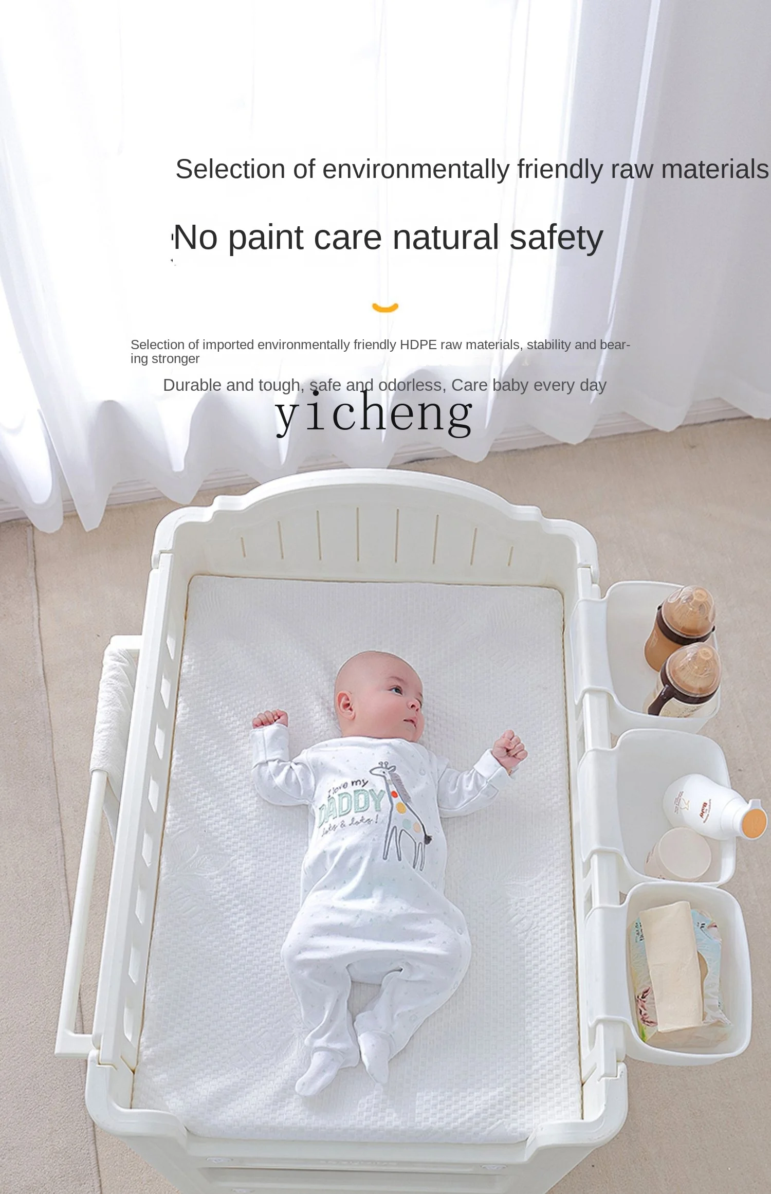 Tqh Luier-Verschoontafel Babyverzorgingsbureau Massage Touch Bad Multifunctioneel Voor Baby Luiers Baby Pasgeboren Wieg