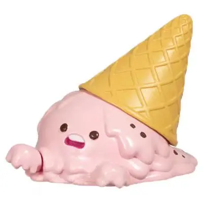 정품 액션 피규어 녹은 아이스크림 디저트 가챠 캔들 치즈 아이스크림 음식 모방 모델