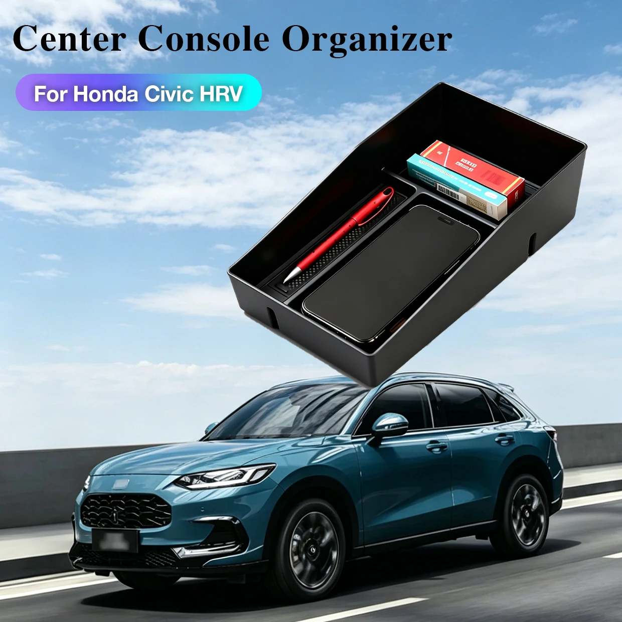Center Console Armrest Storage Box Organizer Tray Fit for Isuzu D-Max DMAX 2021-2024 Interior Modeling Car Accessories