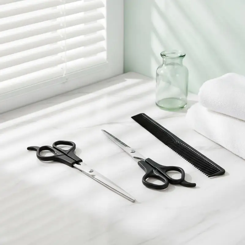 3Pcs Hair Cutting Scissors Shears Kit Hairdressing Scissors For Hairdresser Salon Barber Special For Real Hair Wigs Professiona