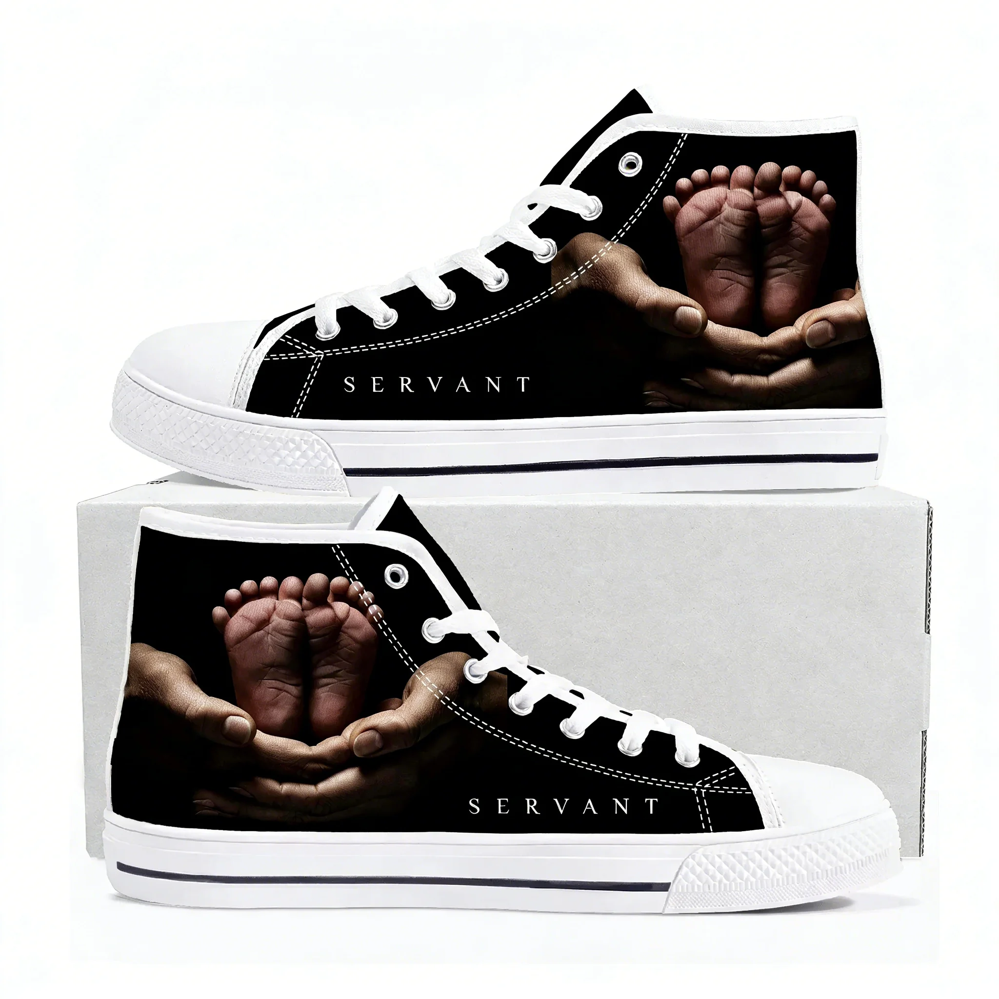 

Servant High Top High Quality Sneaker Mens Womens Teenager Canvas Sneaker Personalized Casual Patterns Shoe Custom Made Shoes