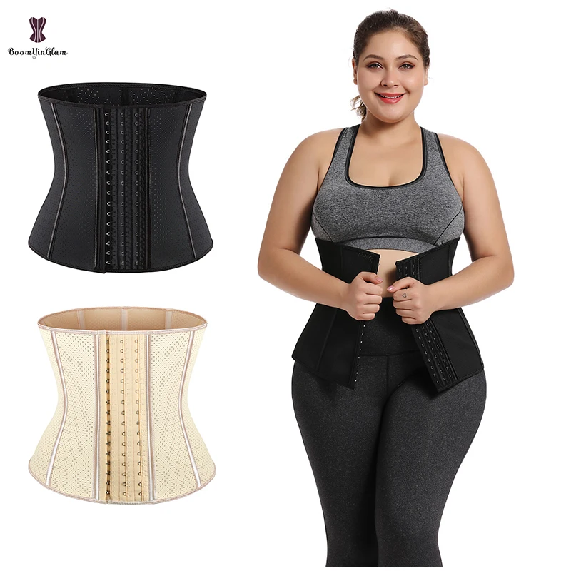 

Breathable Latex Waist Trainer Height 30cm Women Daily Wear Body Shaper Waist Cincher Steel Boned Waist Trimmer Underbust Corset