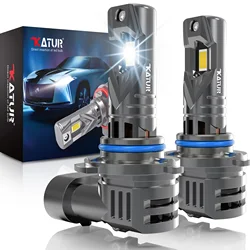 Katur 2x 9012 HIR2 Type Super Bright High Power 20000 Lumen Standard Socket Base Bulb For Car Headlight Low Beam High Beam Light