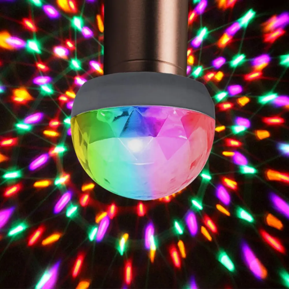 Voice Control Light USB Mini LED DJ Stage Light Party Ball RGB Multi Color Car Atmosphere Bar Party Christmas Decorations Light