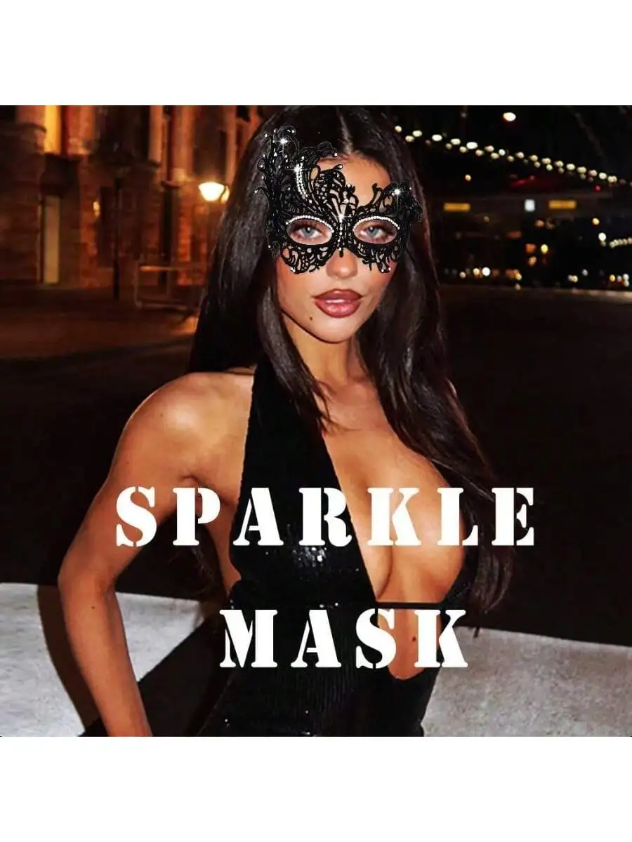

Black Lace Masquerade Mask For Women Costume Party Halloween Eye Mask