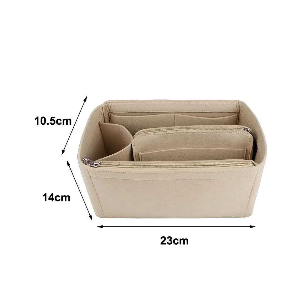 Handbag Insert Bag Felt Multi-Pocket Liner Bag Travel Storage Bags Bag Organizer for Speedy Neverfull/Longchamp LE PLIAGE