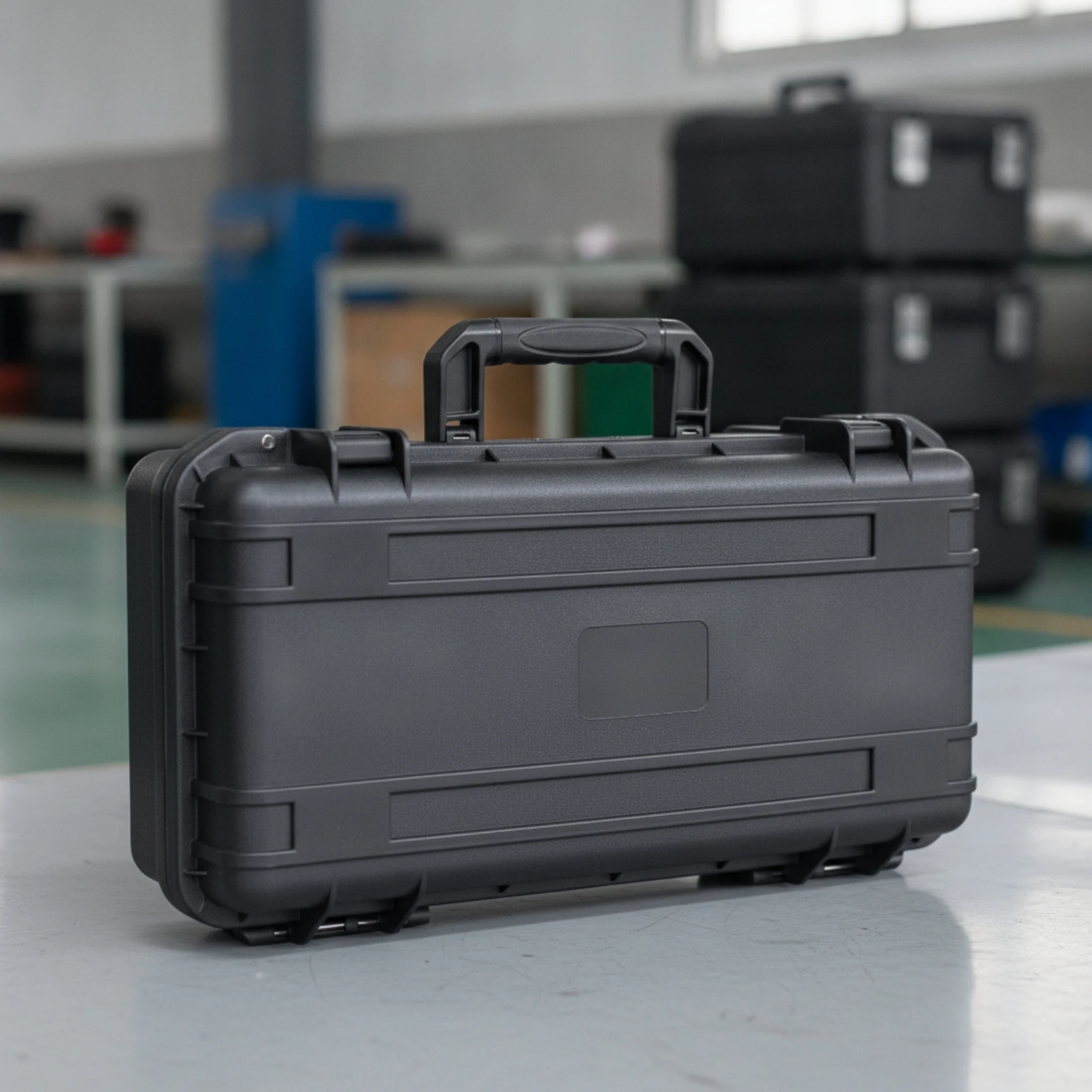 Hard Carrying Case Secure-Latching Hard Case Tool Box Empty Heavy-Duty for Technicians, Travel, Workshop