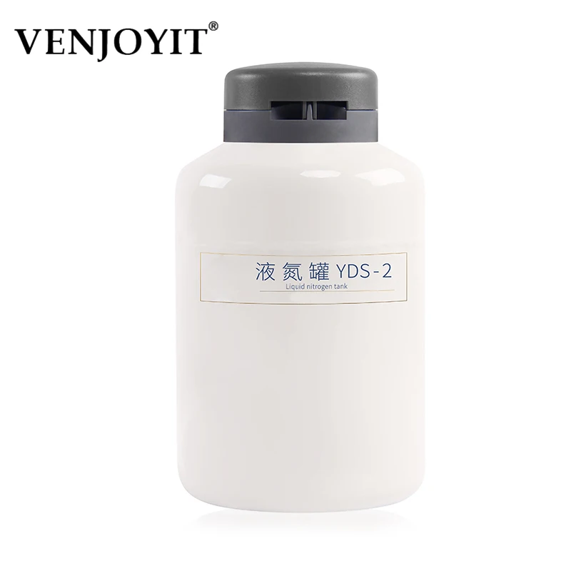 YDS-2 Liquid Nitrogen Tank Liquid Nitrogen Container 2L Storage Type Cryogenic Liquid Nitrogen Container Liquid Nitrogen Tank