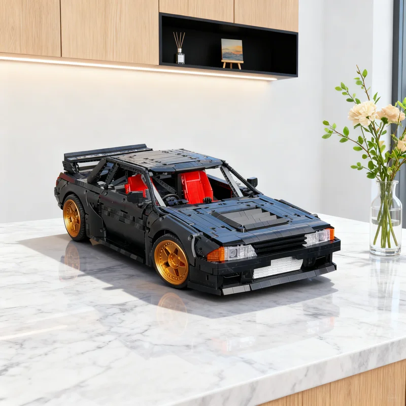

3634 детали MOC Nissan Skyline R32 GTR: Техническая модель-конструктор, идеальный подарок на Рождество, креативная игрушка для самостоятельной сборки
