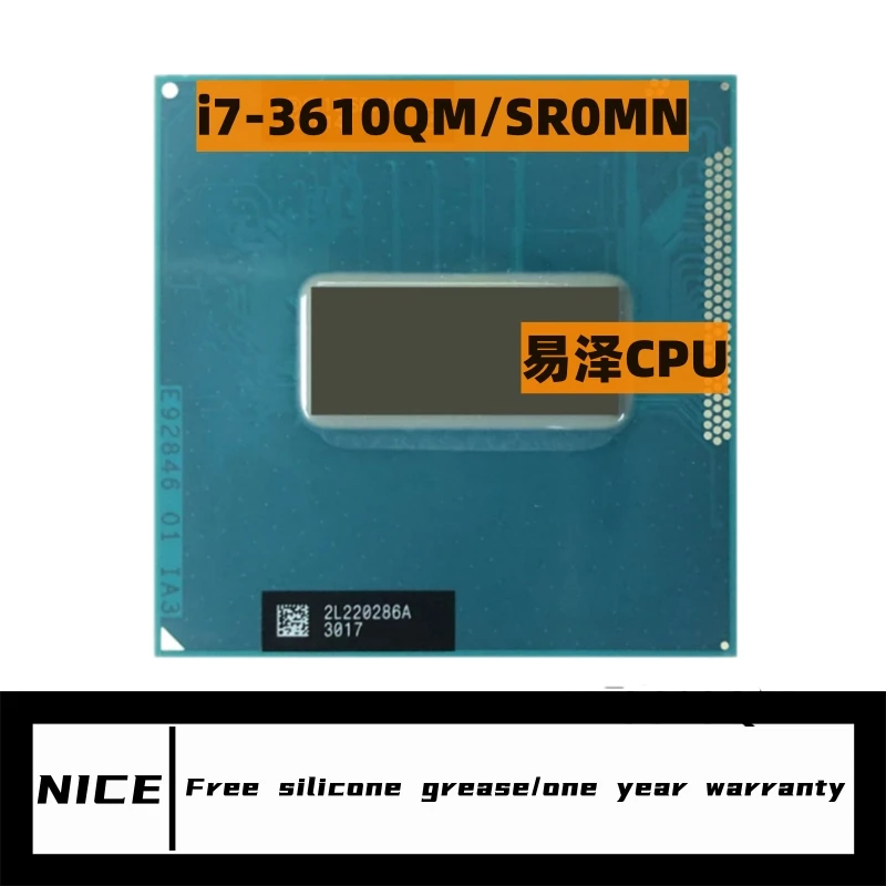 core i73610qm i7 3610qm sr0mn 23ghz usado quad core oito thread laptop cpu processador notebook 45w soquete g2 rpga988b 01