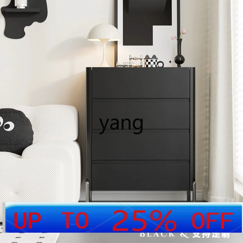 

LH minimalist bedroom six-chest cabinet light luxury paint bedside small apartment living room wall drawer cabinet