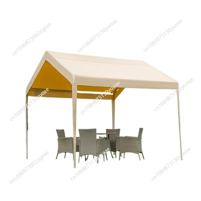 Outdoor large car tent, simple with window parking shed, portable and easy to store, large space folding sunscreen canopy