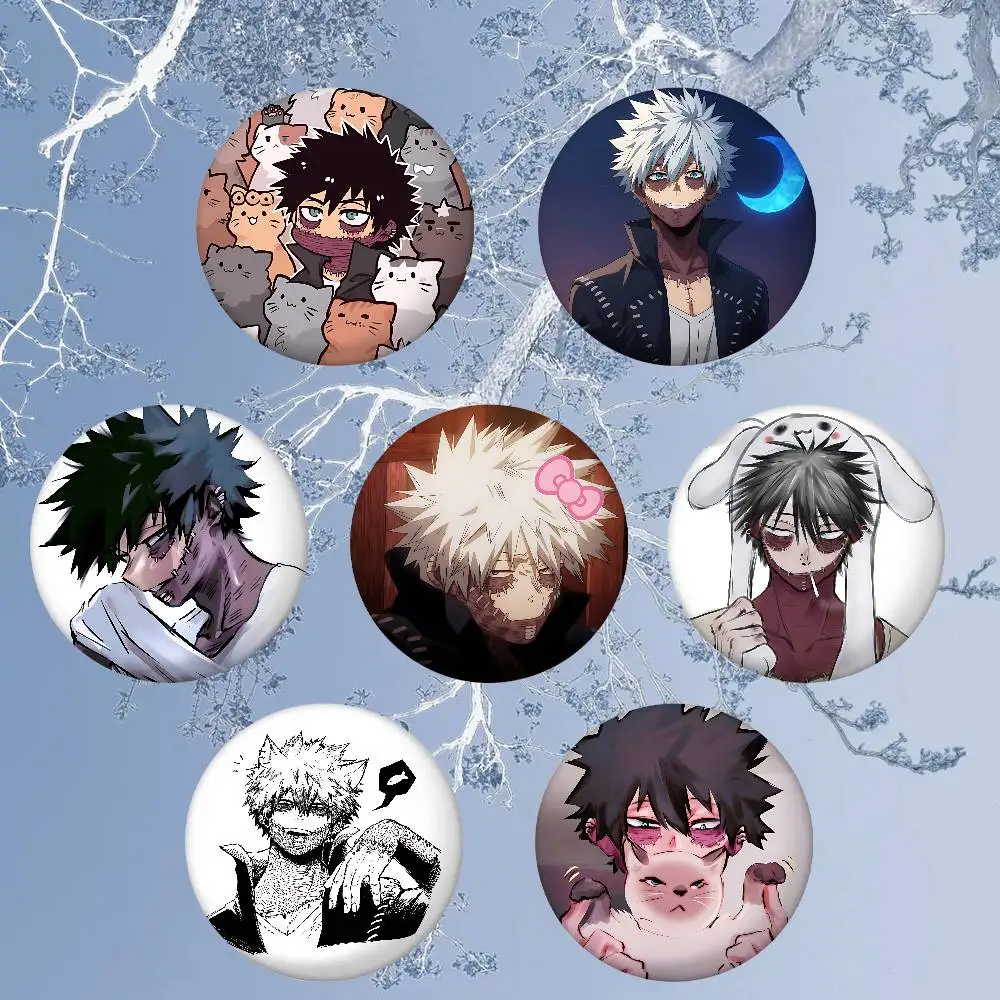 Anime D-Dabi-s Enamel Pins Handmade Round Brooch L Killer Yagami Light Cosplay Badge Backpacks Jewelry Gifts