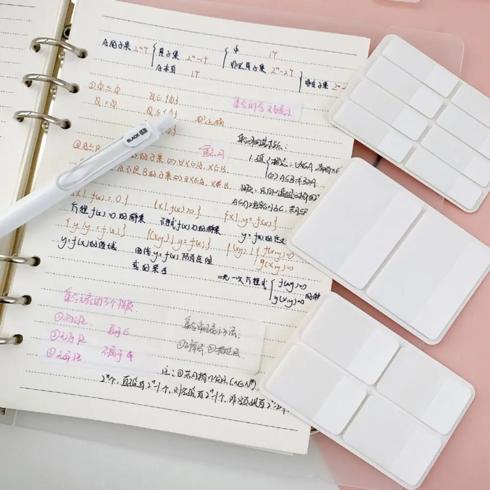 Self Adhesive Planning White Sticky Notes Bookmark To Do List Index Tabs Stickers Keypoints Marker Label Index Memo Pads Office