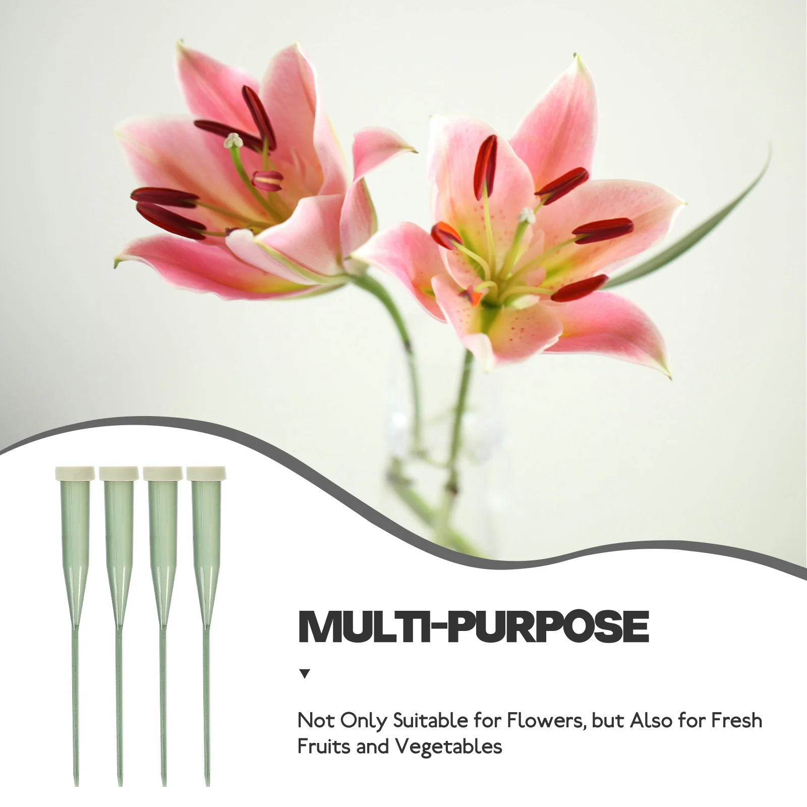 

25 Pcs Flower Nutrition Tube Arrangement Cup Floral Transplanting Holders Preservation Test Scalable Supplies Arranging
