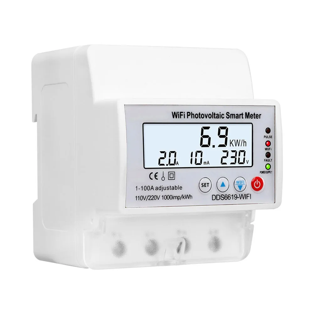 

Energy Consumption Tracking AC 220V 110V Meter Easy Installation Meter Accurate Power Consumption Meter Energy Meter
