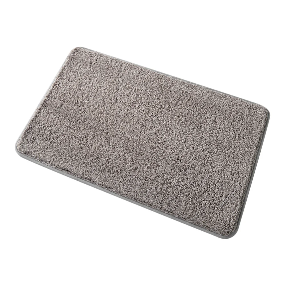 

Microfiber Non Slip Absorbent Bath Rug Simple Design Bathroom Floor Mat Washable Water Absorption Shower Mat Anti Skid Home