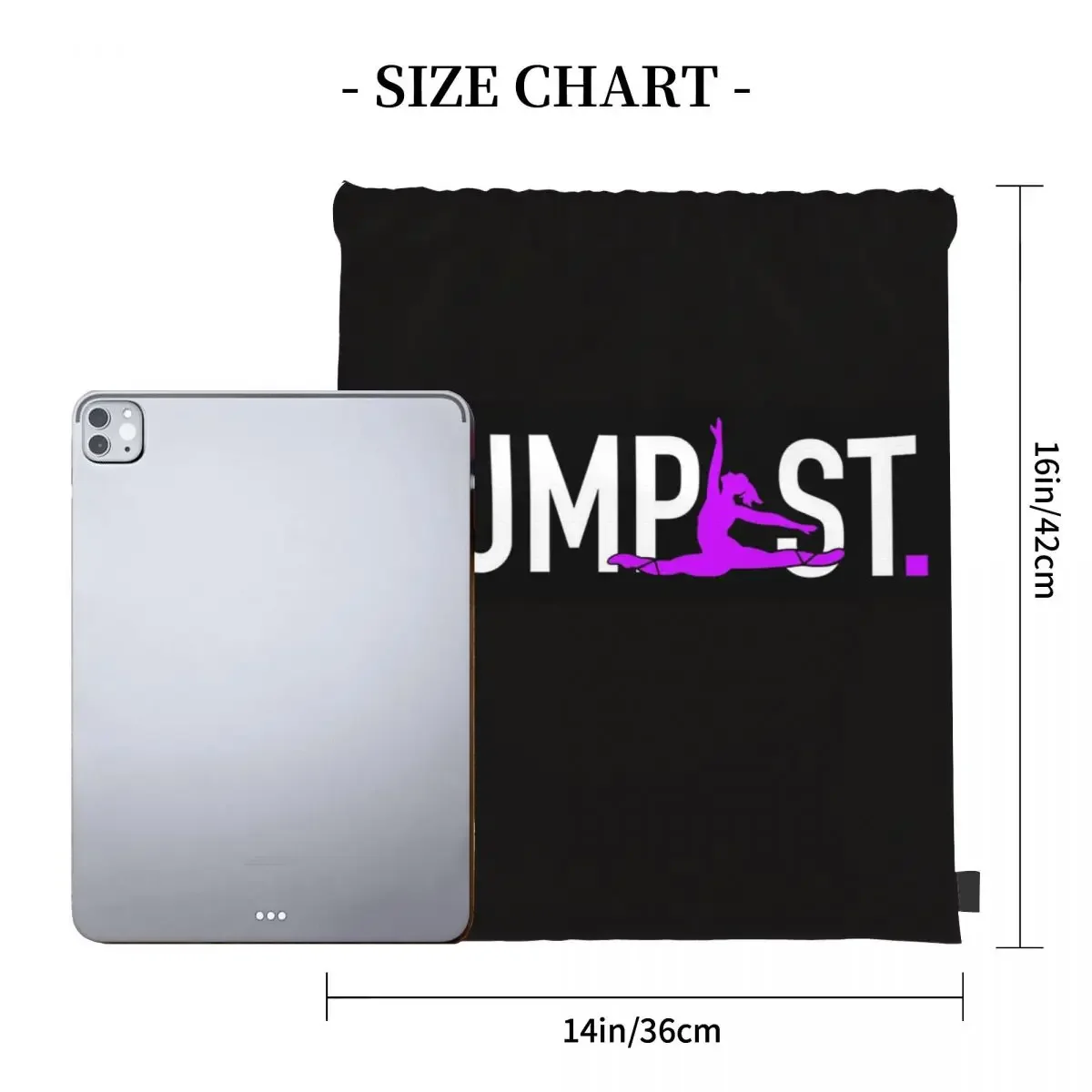 Jump St Logo, Horizontal, No Background, No Ring Backpacks Drawstring Bags Drawstring Bundle Pocket Shoes Bag BookBag