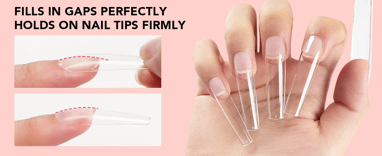 Makart fester Nagel gel kleber für weiche Gel nagels pitzen klare Acryl nagels pitzen fester Gel nagel kleber zum Drücken auf Nägel künstliche Nägel – Detail 10