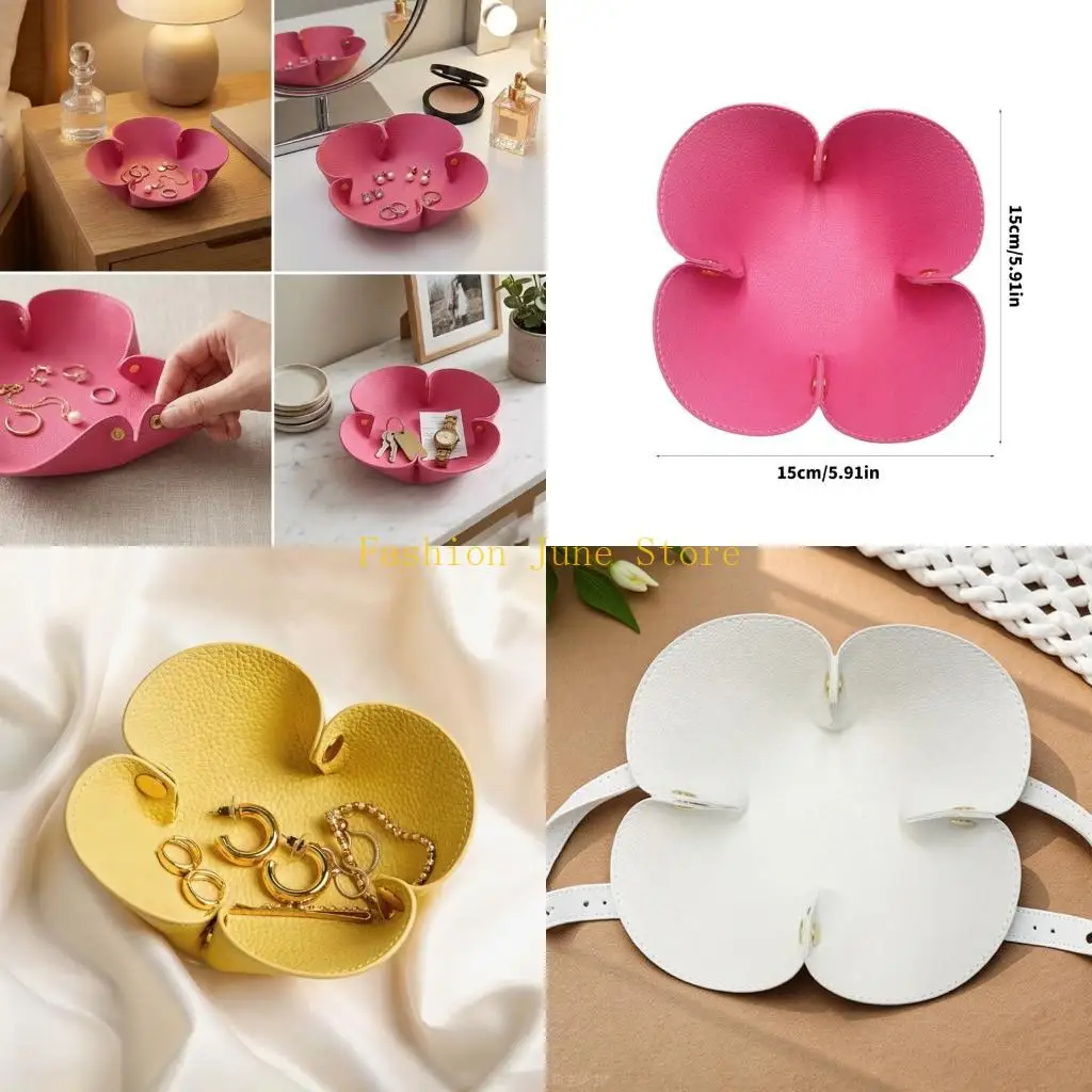 N5KA Flower Jewelry Tray for Rings, Earrings and Small Items Use