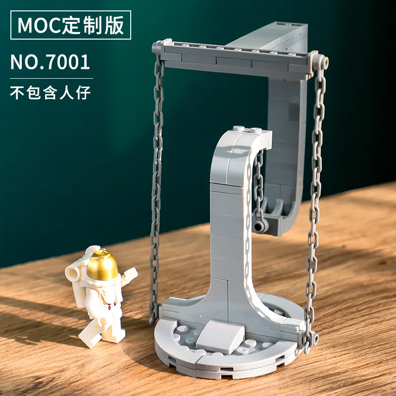 

7001 Suspended tensioning balance frame sculpture Small particle building block assembly toy ornament