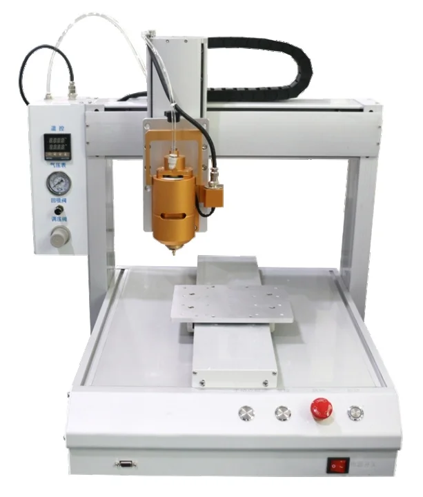Picture 3: Potting New Speaker  Component Desktop GlueHot Melt Glue Machine   Adhesive Dispensing Machine  Glue