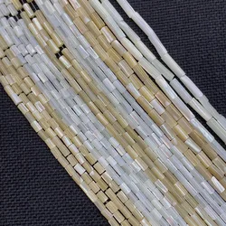 Natural Exquisite Horseshoe Conch Shell3x7mmLong Tube Bead Charm Mother-of-Pearl MakingDIY Jewelry Necklace Bracelet Accessories