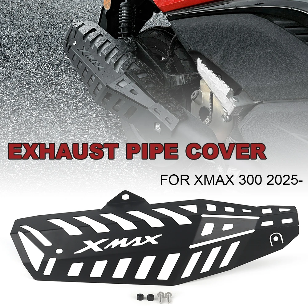 

Выхлопной капот мотоцикла, новая крышка выхлопной трубы, защита от ожогов, изоляционная крышка, подходит для XMAX 300 X-MAX 300 XMAX 300 2025-