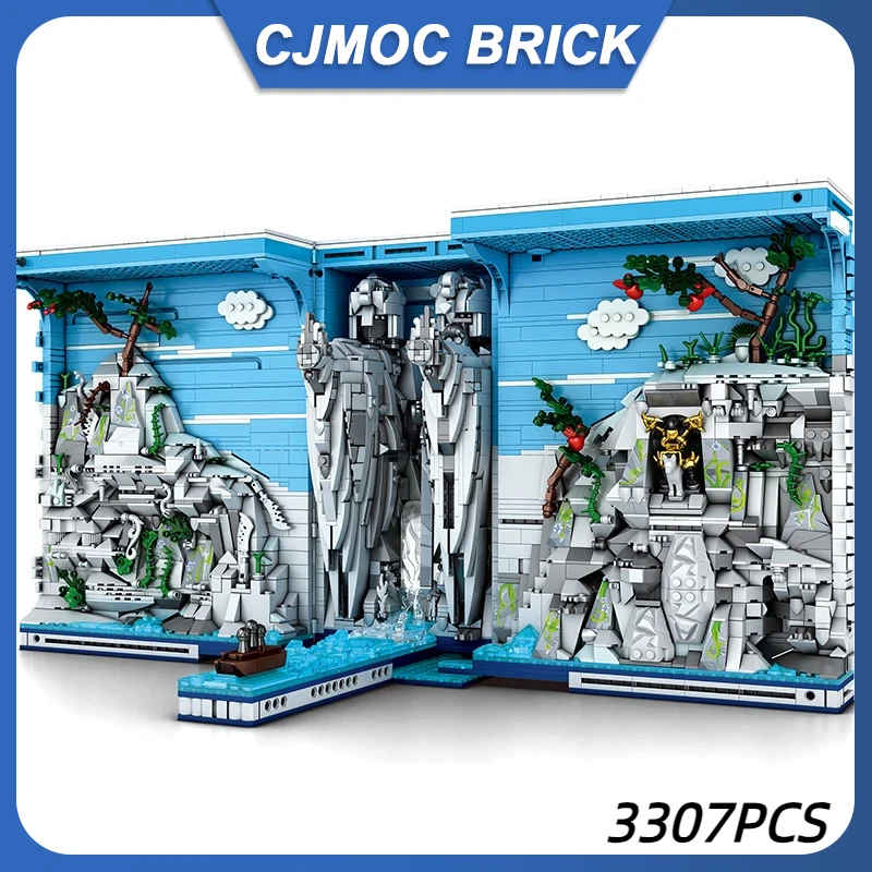 Natural Landscape Bookends Blocks Model MOC 66039 God Stone Statue Buliding Bricks Ideas Ornament Toy Kid Collector Gift