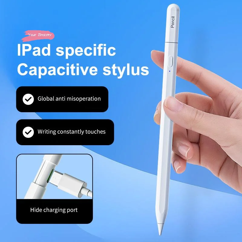 

Y-Stylus Pen For Apple Pencil With LED Power Palm Rejection Touch Pencil For Ipad Air 11 10 9 2022 2021 2020 IPad Capacitive Pen