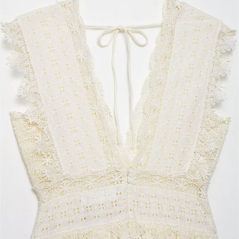 Abito da donna con reggicalze in pizzo con temperamento di nuova moda europea e americana