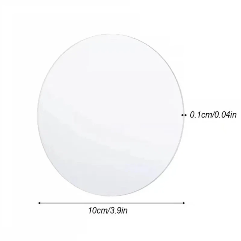 30pcs Acrylic Blank  Board Transparent 2mm Thick Circle for Signs Frame DIY Art Works