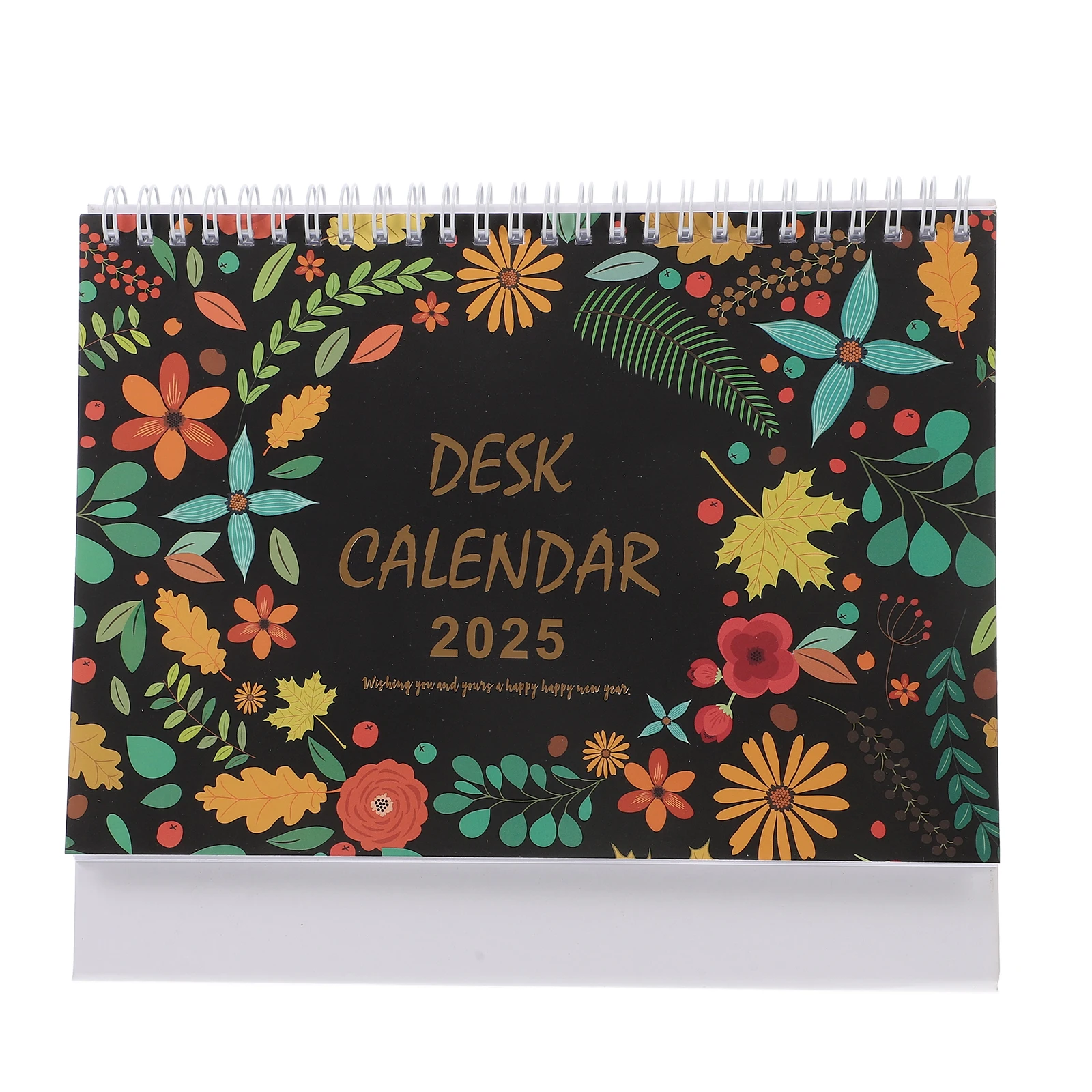 

NUOBESTY 2025 Monthly Desk Calendar Desktop Memo Pad with Holes for Office Organization