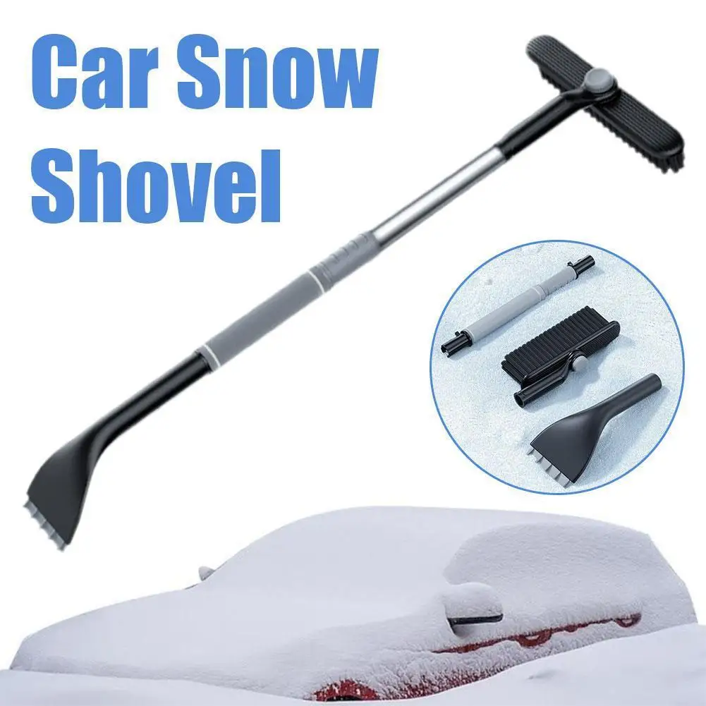 2 in 1 Car Snow Ice Scraper Snow Brush Shovel Removal Brush For Car Windshield Window Cleaning Scraping Tool Winter Tool N6N6
