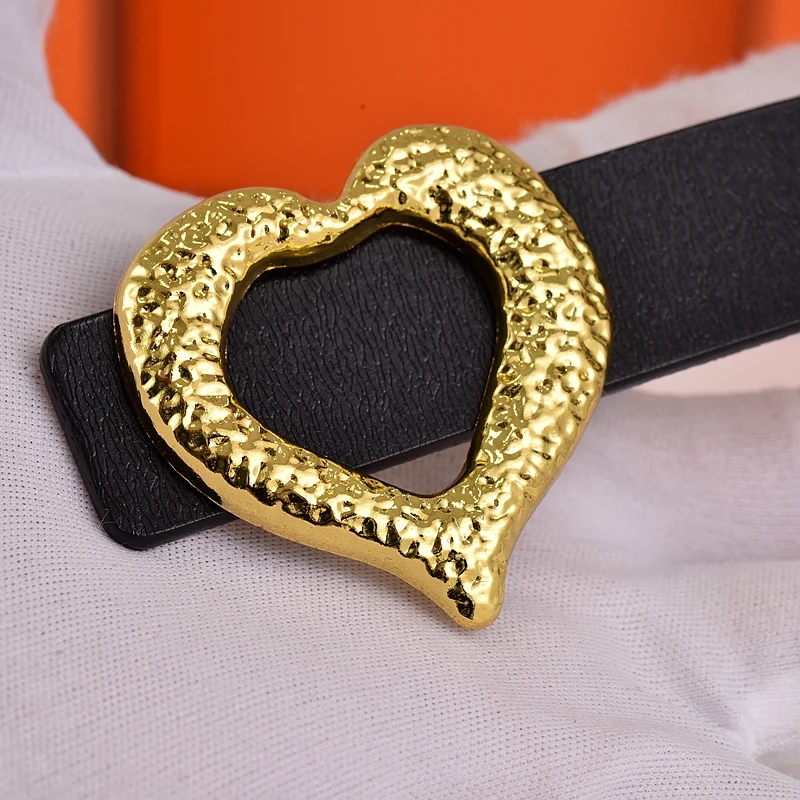 Personalized Love Genuine Leather Belt Women's Fashion Pants Belt Decorative Dress Jeans Cowhide Retro Women's Belt