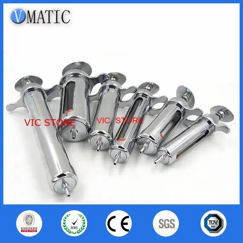 ‌10ml Stainless Steel Syringe | Industrial-Grade Metal Dispenser for Chemical/Adhesive/Cosmetic‌