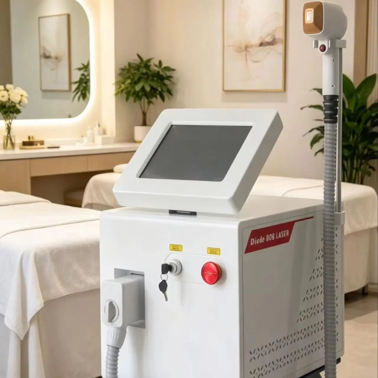 Diode Hair Removal 808nm Ice Platinum Cooling Head Permanent Painless Salon Beauty Equipment For Body Face Underarm