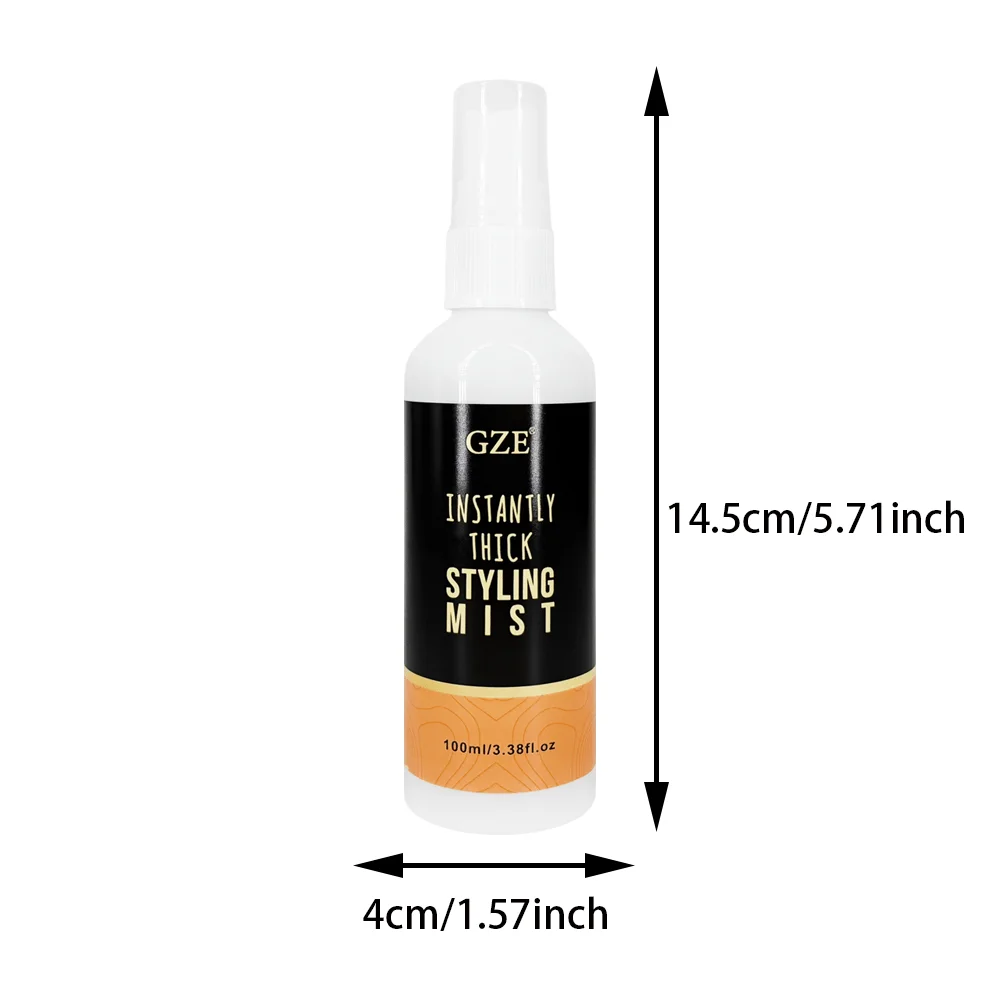 رذاذ تصفيف الشعر السميك على الفور من GZE - رذاذ مكثف للشعر الناعم - رذاذ نسيج للشعر الأكبر والأكبر - تثبيت خفيف