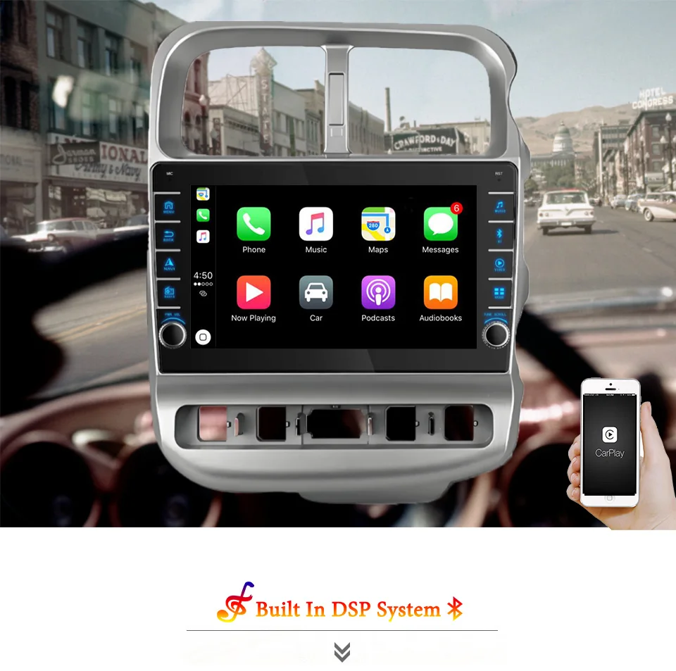 Radio Estéreo Multimedia con GPS para Kia Bongo 2004 2006 2008 2012, Unidad Principal con Navegador GPS, 8G de RAM, Reproductor de DVD 2Din