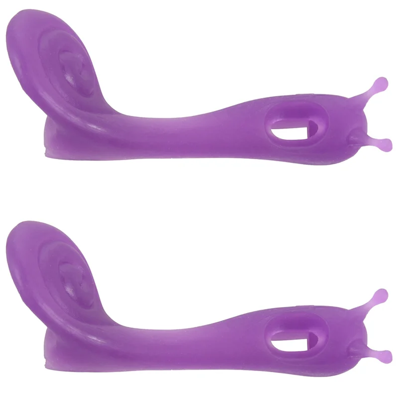 ONGE 2X 1/4 - 4/4 Violin Bow Grip Partner Violino Hold Violin Bow Posture Corrector Accessories Teaching Aid Purple