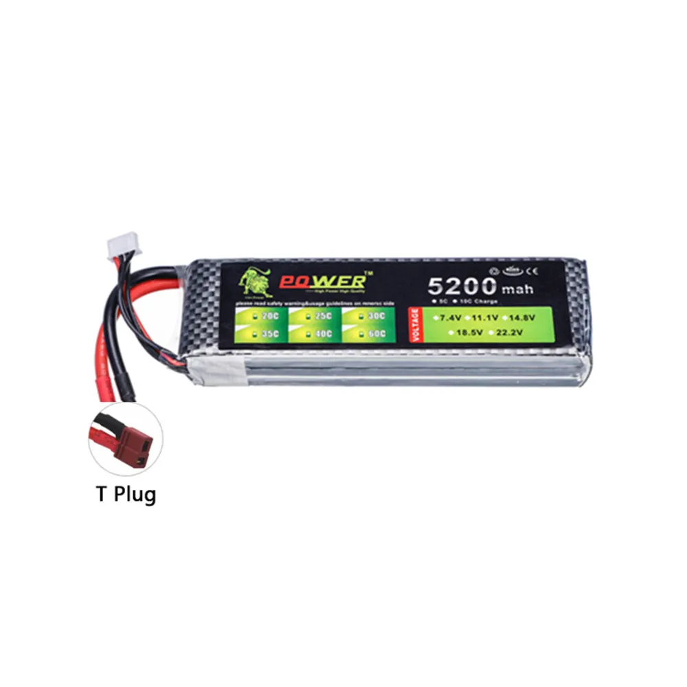 Akumulator Lipo 2S 3S 4S 1500mah 2200mAh 2800mah 4200mah 5200mah Do zabawek RC Samochód Łodzie Drone Części zamienne Akumulator 7.4V 11.1V 14.8V