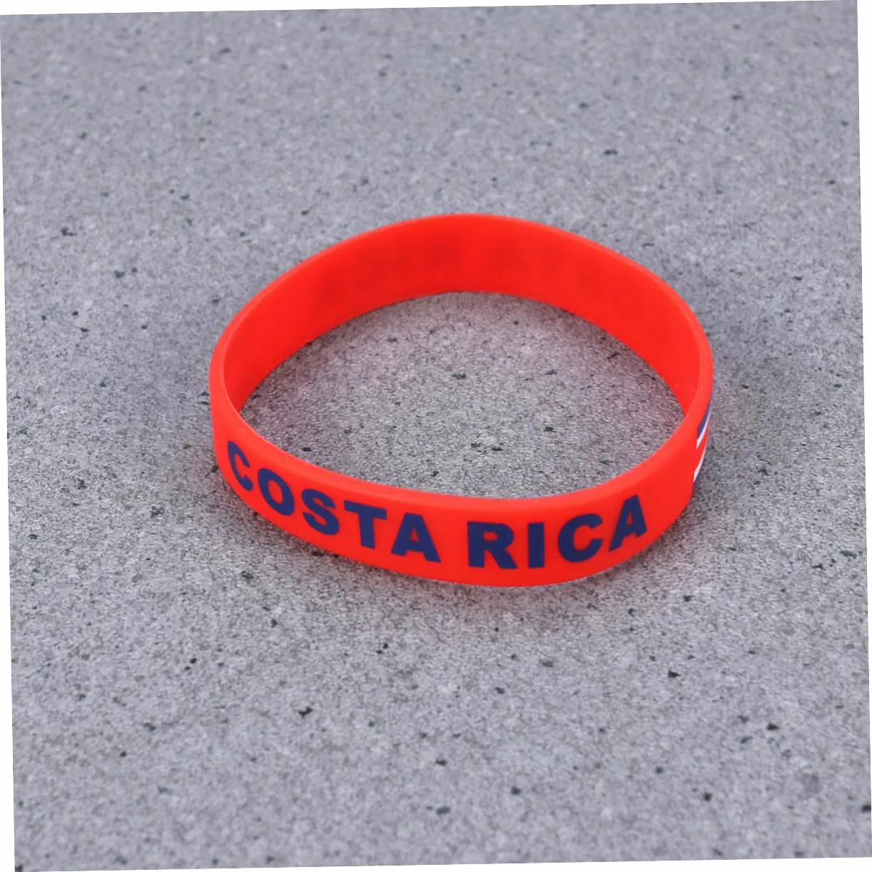 Pulseras de silicona con bandera de Costa Rica para hombres y mujeres, pulseras de juego deportivo, correa de muñeca nacional, banda de goma, accesorios de moda, 2 piezas