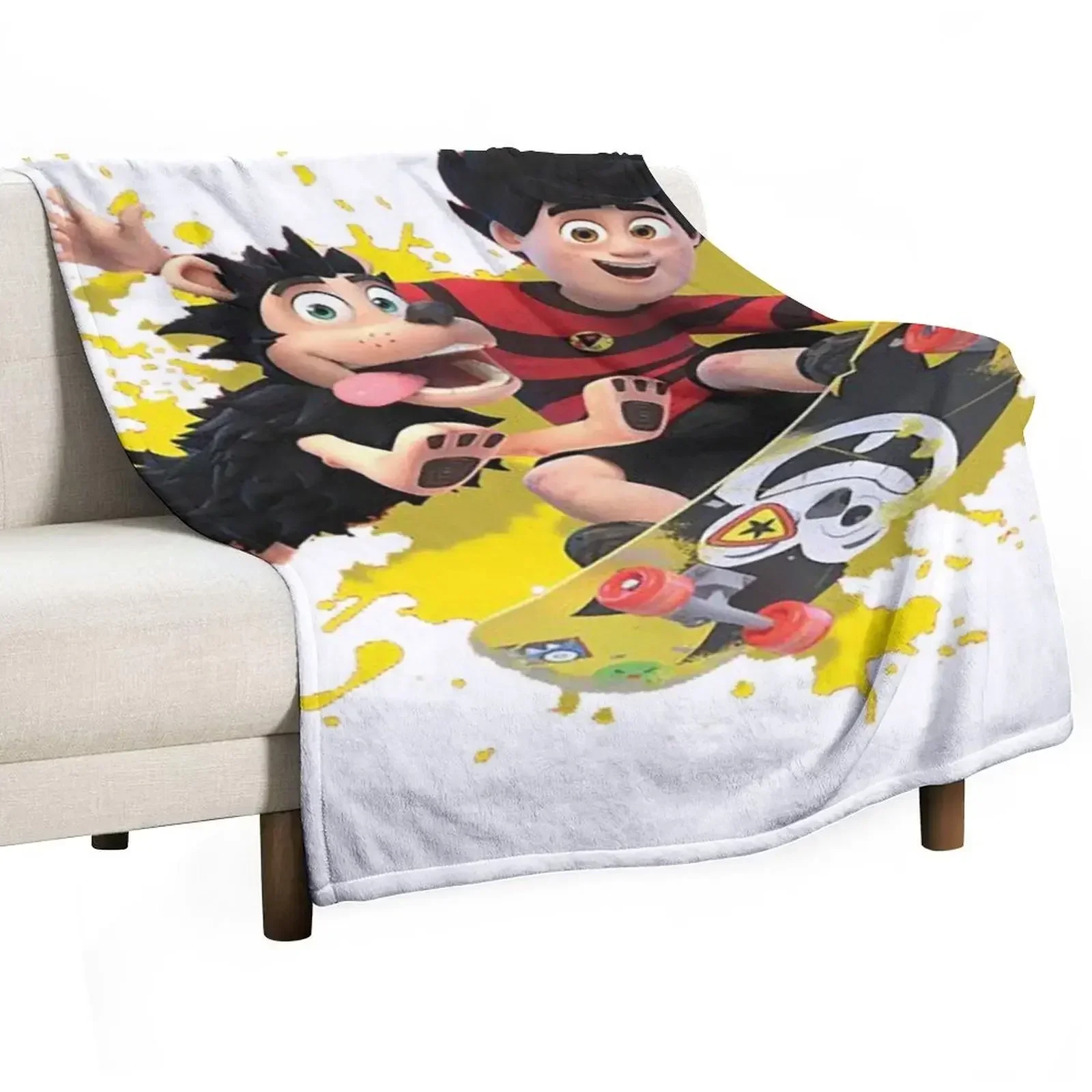 Dennis & Gnasher Throw Blanket Soft Big warm winter Sleeping Bag Personalized Gift Blankets