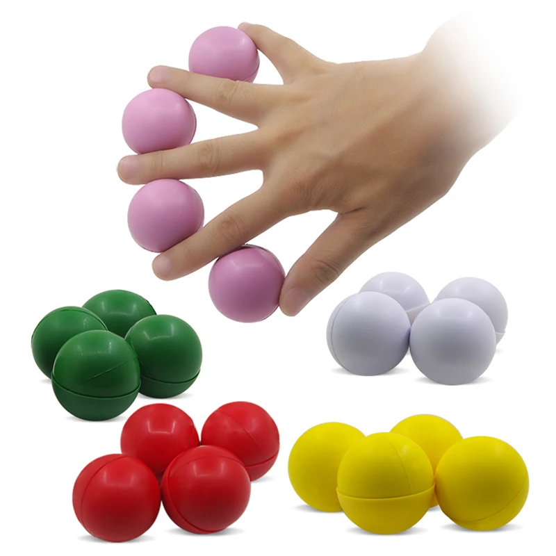 Multiplying Balls One to Four Balls Stage Magic Trick 4 Balls 2 Shells Magia Magie Magicians Prop Accessory Illusion Gimmick