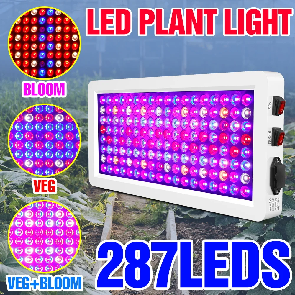 

500W 300W Full Spectrum LED Plant Grow Light Indoor Flower Seedlings Grow box Hydroponics Greenhouse Tent Vegetables Cultivation