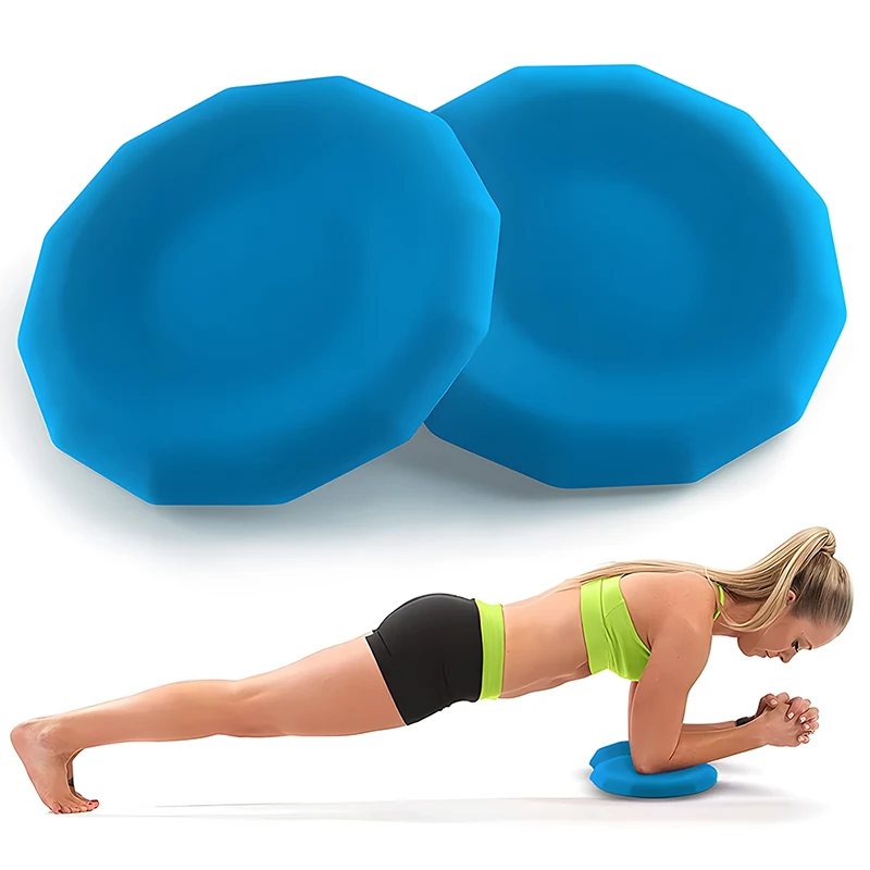 1PC Silicone Yoga Knee Pad Portable Small Yoga Mat Non-slip Thick Balance Cushion for Elbow Hand Leg Pilates Yoga Support Pad